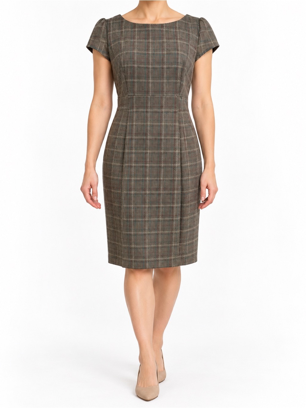 Maurices Women’s Plaid Cap-Sleeve Sheath Dress | Size 7/8
